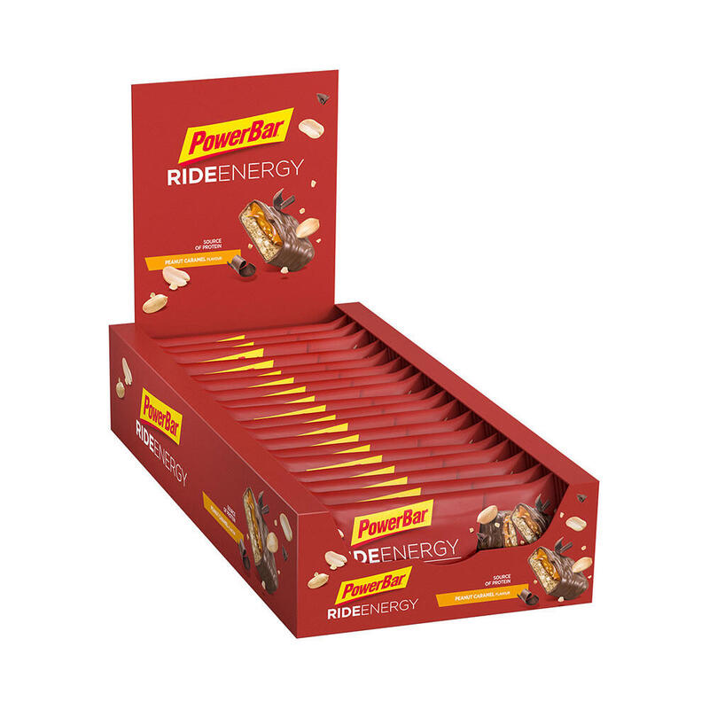Boîte Ride energy bar (18X55g) | Peanut Caramel