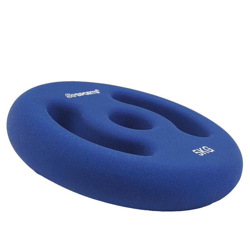 Set placi de greutate din neopren 30 si 31mm fonta 2 x 5 KG albastru
