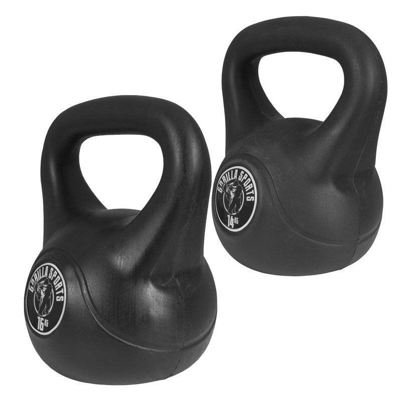 GORILLA SPORTS Kettlebell Kunststoff