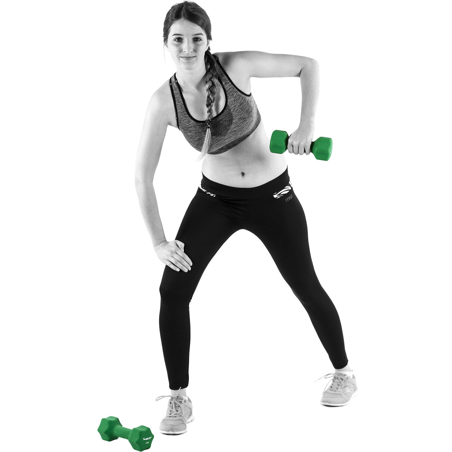 Juego de mancuernas de neopreno de 2 kg en lila de MOVIT 6/7