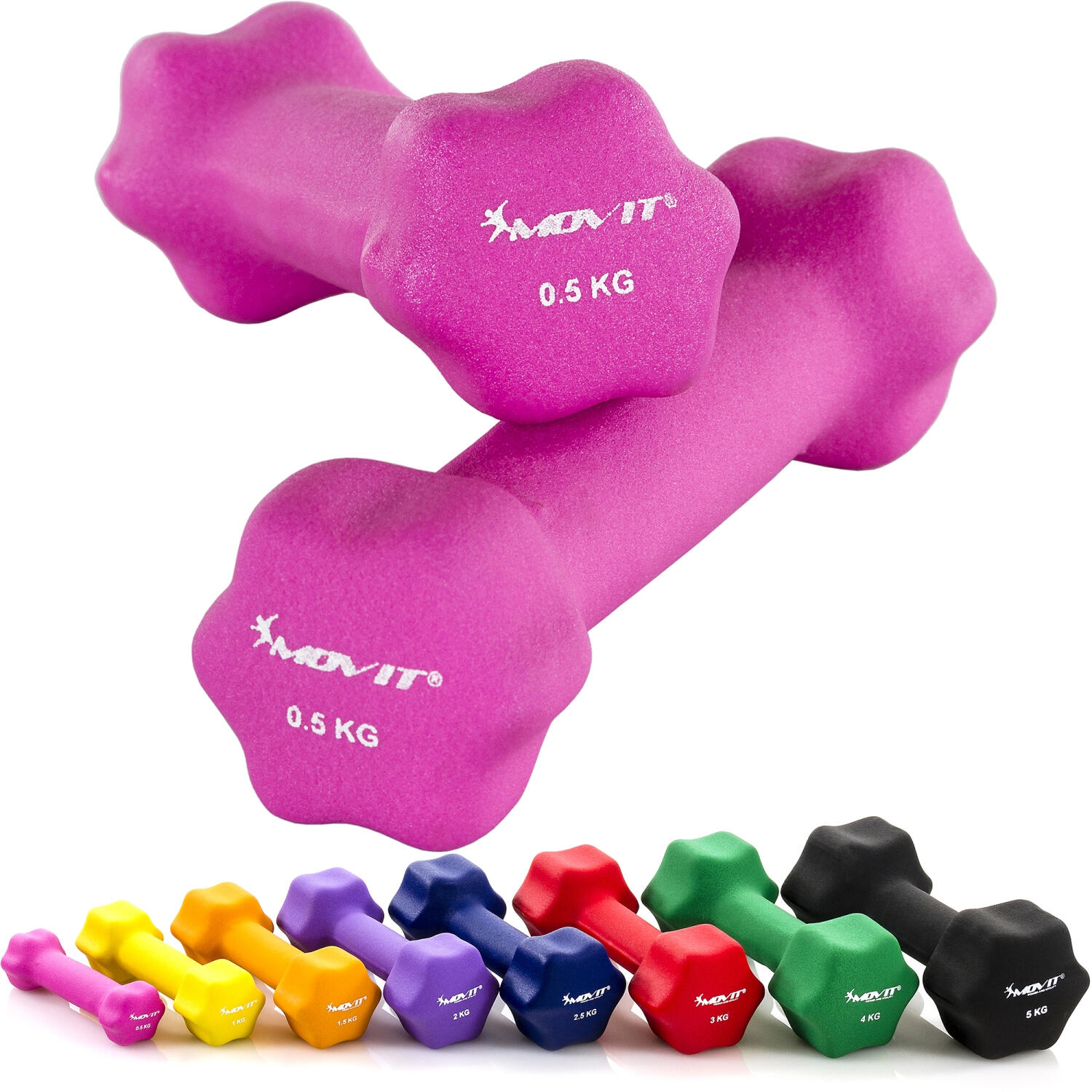 MOVIT Neoprene gym dumbbells