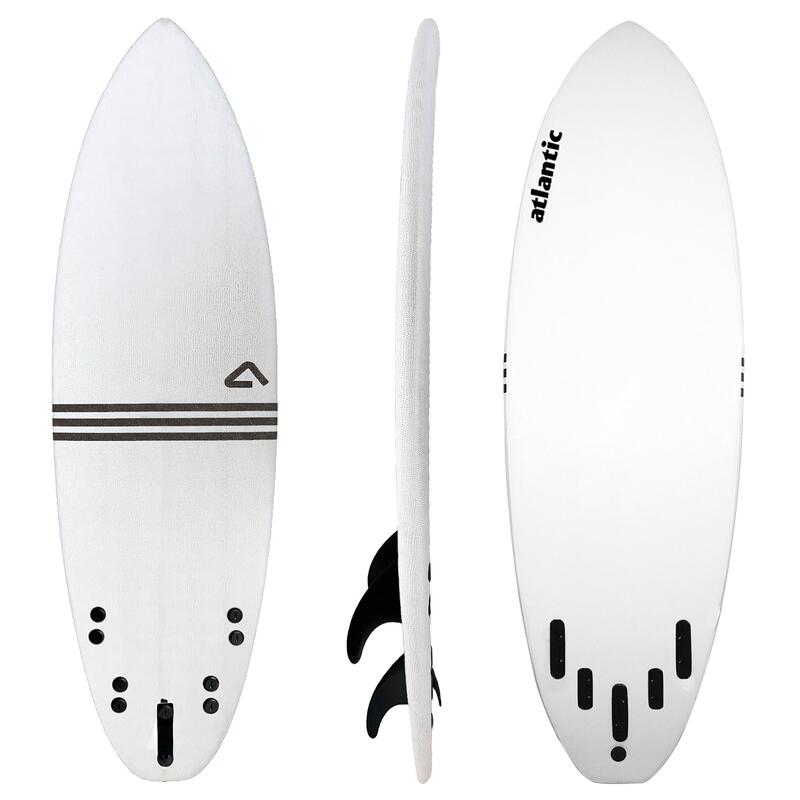 Surf Softboard - Shark - 5'10 x 20" x 2.5"- 32L - Epoxy + Glass