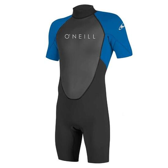 O'Neill Da Uomo Reactor II 2mm Back Zip Shorty Muta - Black / Ocean