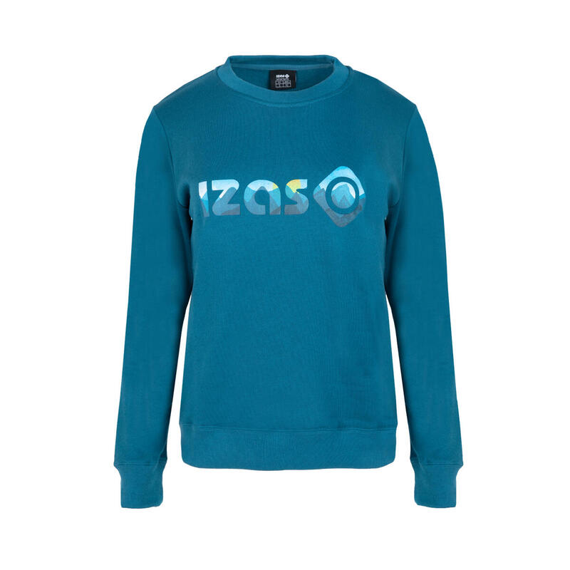 Dames sweatshirt basic katoen Izas RODHES W