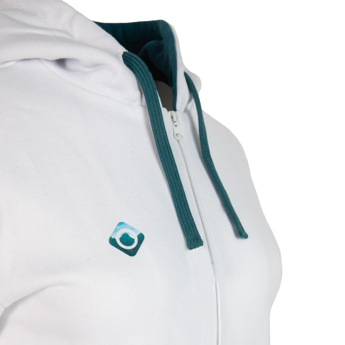 Izas Women's RODHES JACKET W Sweat à capuche zippé en coton de base pour femmes 3/3