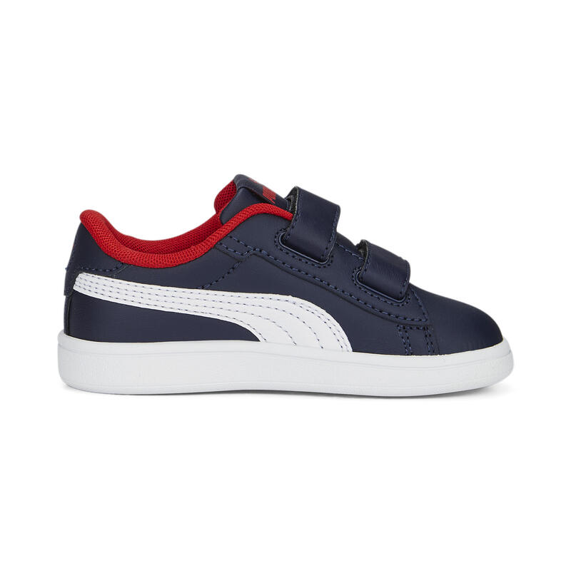 Smash 3.0 Leather V Sneakers Kinder PUMA Navy White For All Time Red Blue