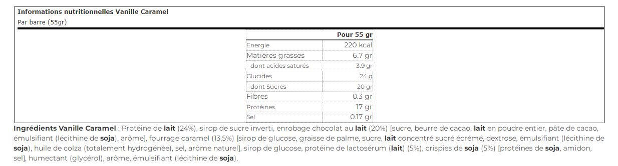 Protein Plus Bar 30% (55g) | Vanille Caramel 2/2