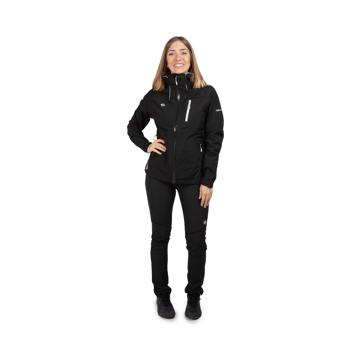 Chaqueta impermeable +10000 y transpirabilidad +/-10000, mujer, Izas KARAKO W 3/5
