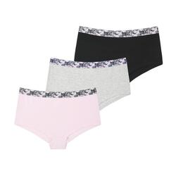 Lot de 3 Boxers en coton femme