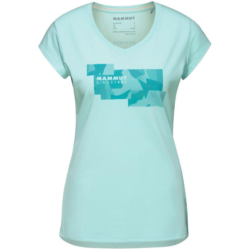 Camiseta de montaña y escalada mujer Mammut TROVAT azul