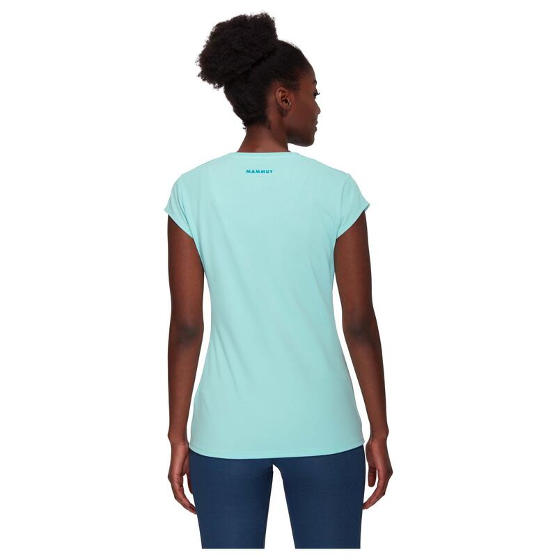 Camiseta de montaña y escalada mujer Mammut TROVAT azul