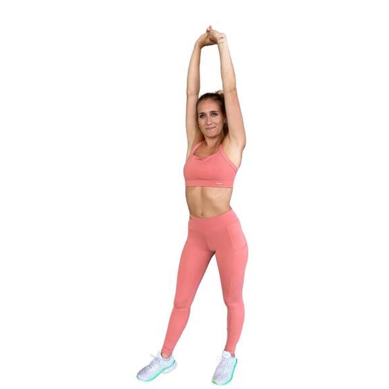 Brassière femme Les Poulettes Fitness rose corail