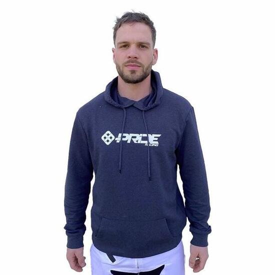 Hoodie Pride Racing Logo Heather Asphalt