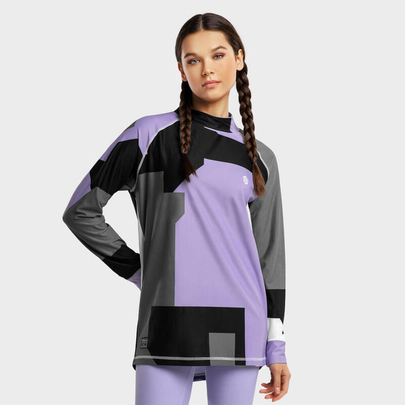 santo La cabra Billy Imitación Camiseta interior térmica mujer Slush-W Gleam - Lavanda - Negro | Decathlon santo La cabra Billy Imitación Camiseta interior térmica mujer Slush-W Gleam - Lavanda - Negro | Decathlon
