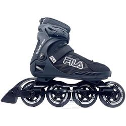 Fila Crosstraining 90 skates zwart met semi soft boots en 90mm wielen