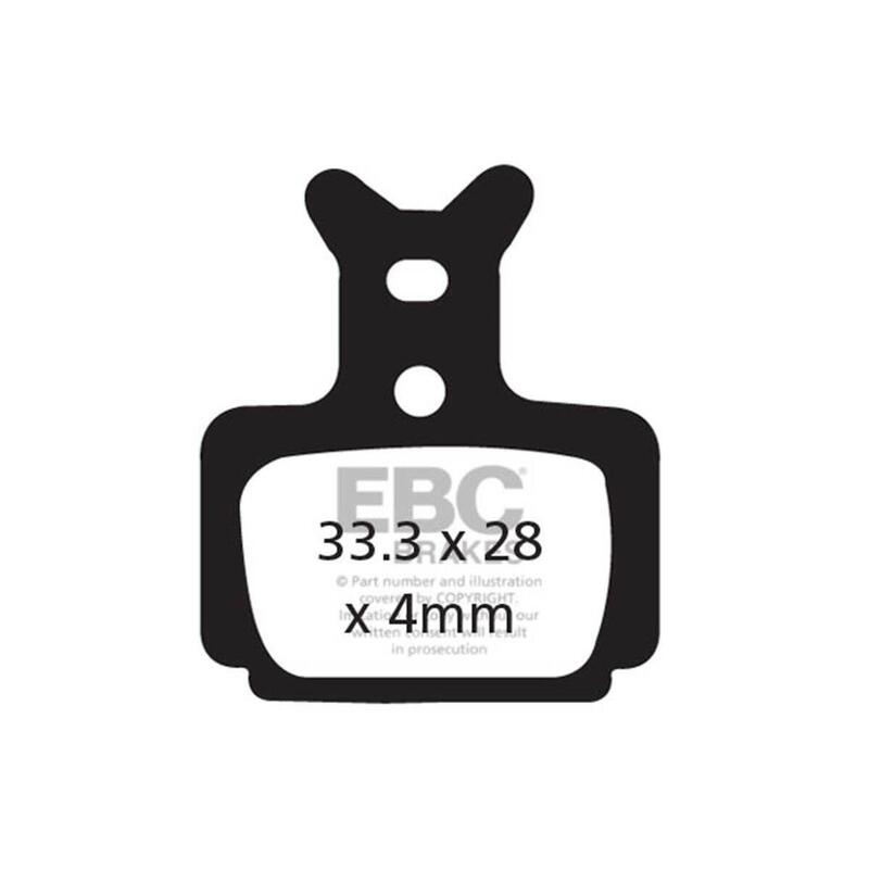 Klocki hamulcowe rowerowe (organiczne) EBC Brakes CFA470