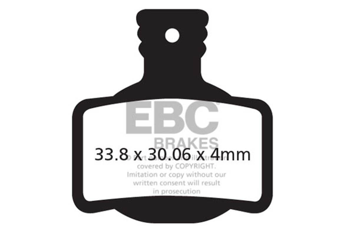 Klocki hamulcowe rowerowe (spiekane) EBC Brakes CFA619HH 2/2