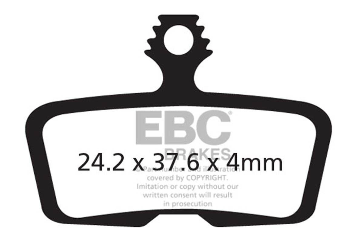 Klocki hamulcowe rowerowe (spiekane) EBC Brakes CFA616HH 2/2