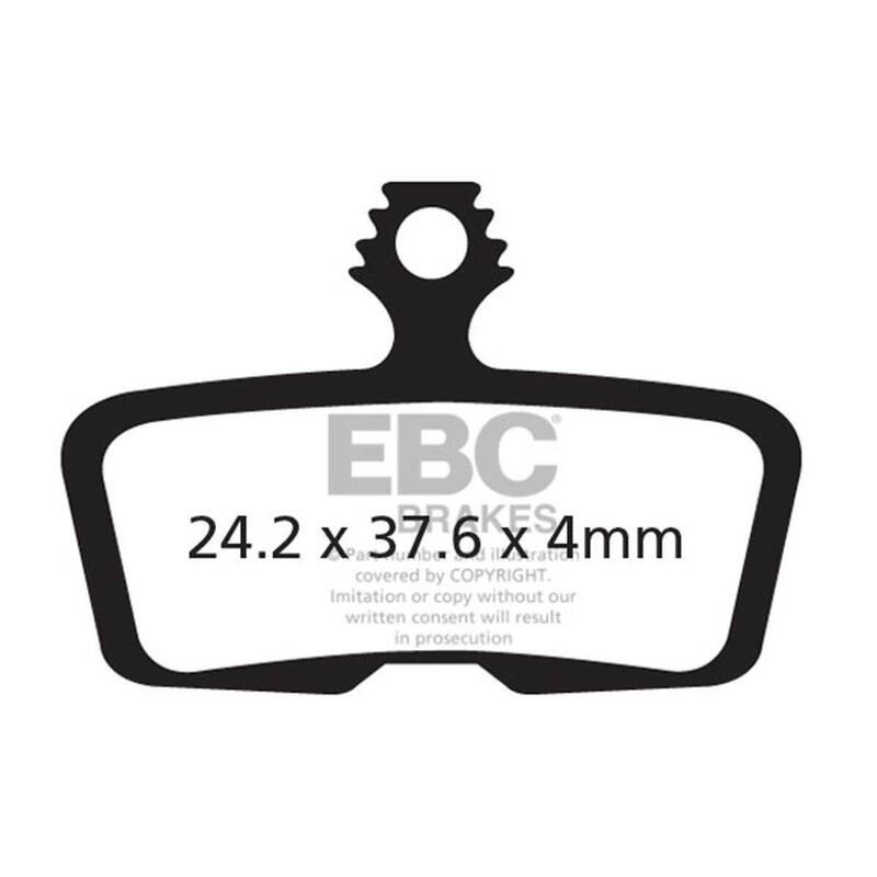 CFA616R - Klocki hamulcowe rowerowe (organiczne wyczynowe) EBC Brakes