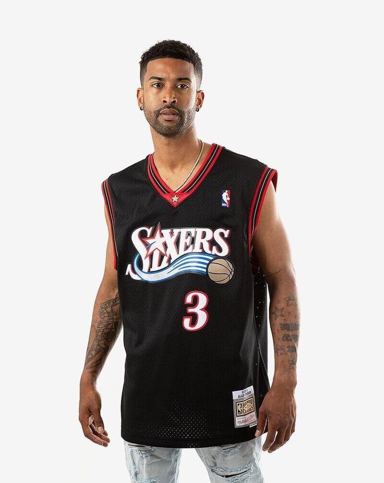 Koszulka do koszykówki męska, czarna Mitchell & Ness NBA Swingman Jersey