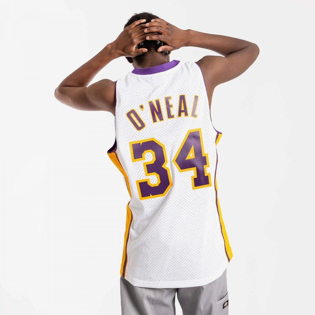 Maillot NBA Shaquille O'Neal Los Angeles Lakers 2002-03 Mitchell & ness Alternat 3/5