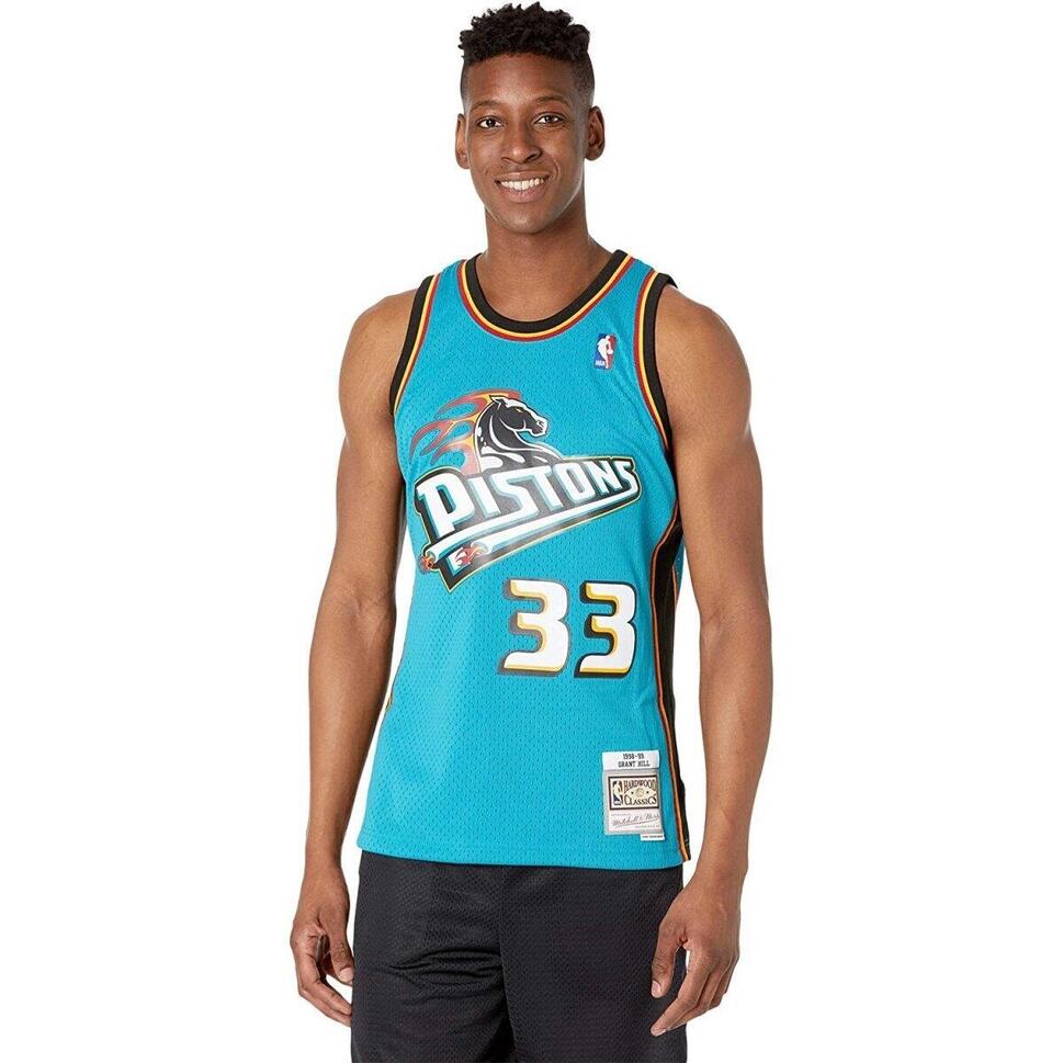 Koszulka do koszykówki męska Mitchell & Ness Detroit Pistons NBA Grant Hill