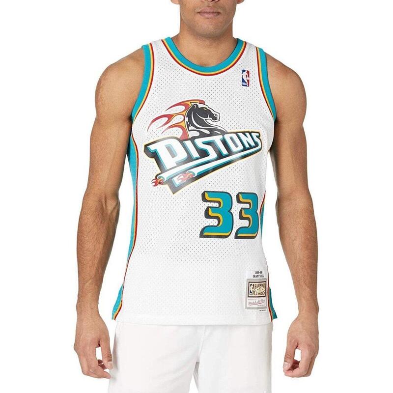 Koszulka do koszykówki męska Mitchell & Ness Detroit Pistons NBA Grant Hill
