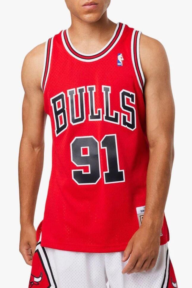 Koszulka do koszykówki Mitchell & Ness Chicago Bulls NBA Bulls Dennis Rodman