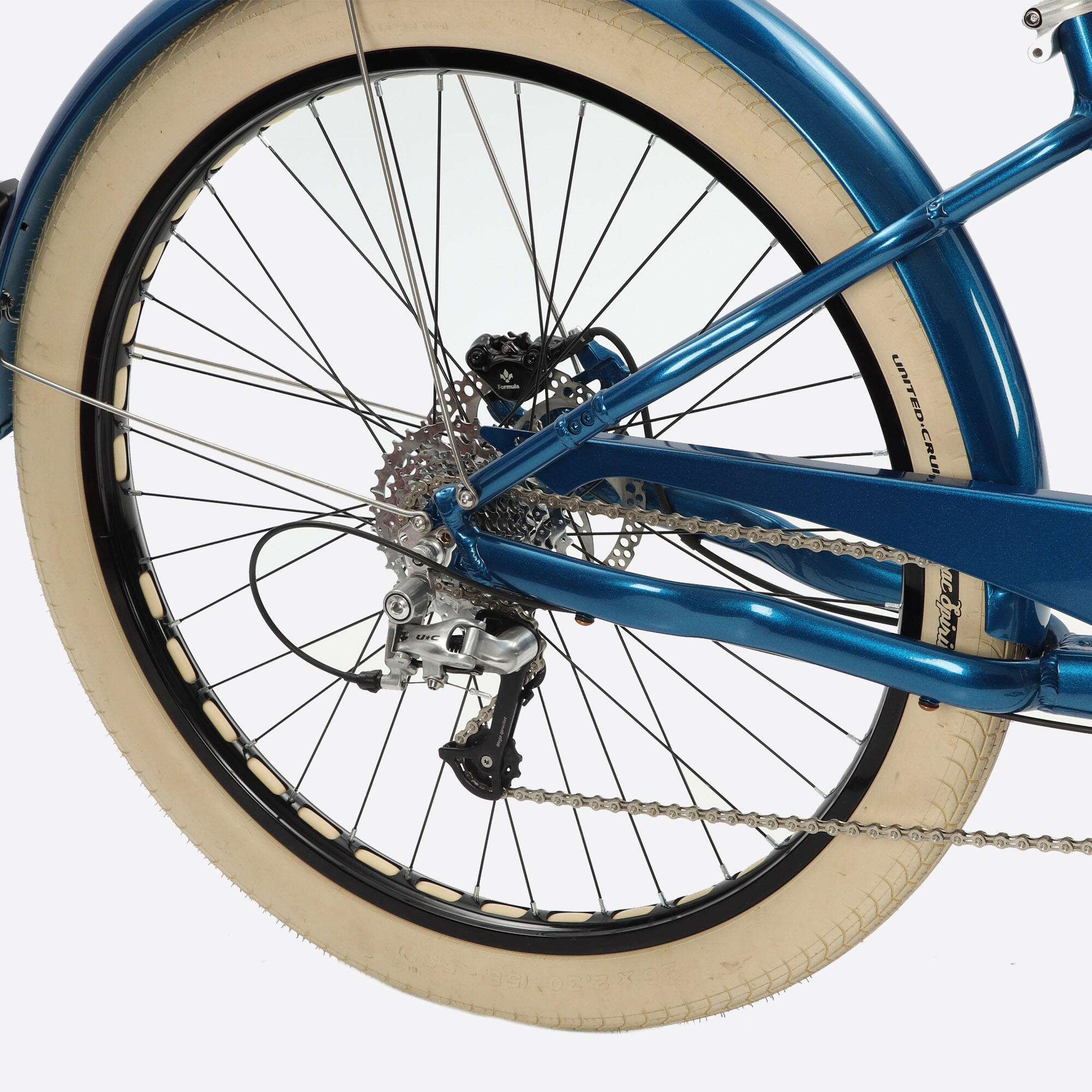 V LO BEACH CRUISER CONFORT TOUT ALUMINIUM BLEU M TALLIS BOCYCLO