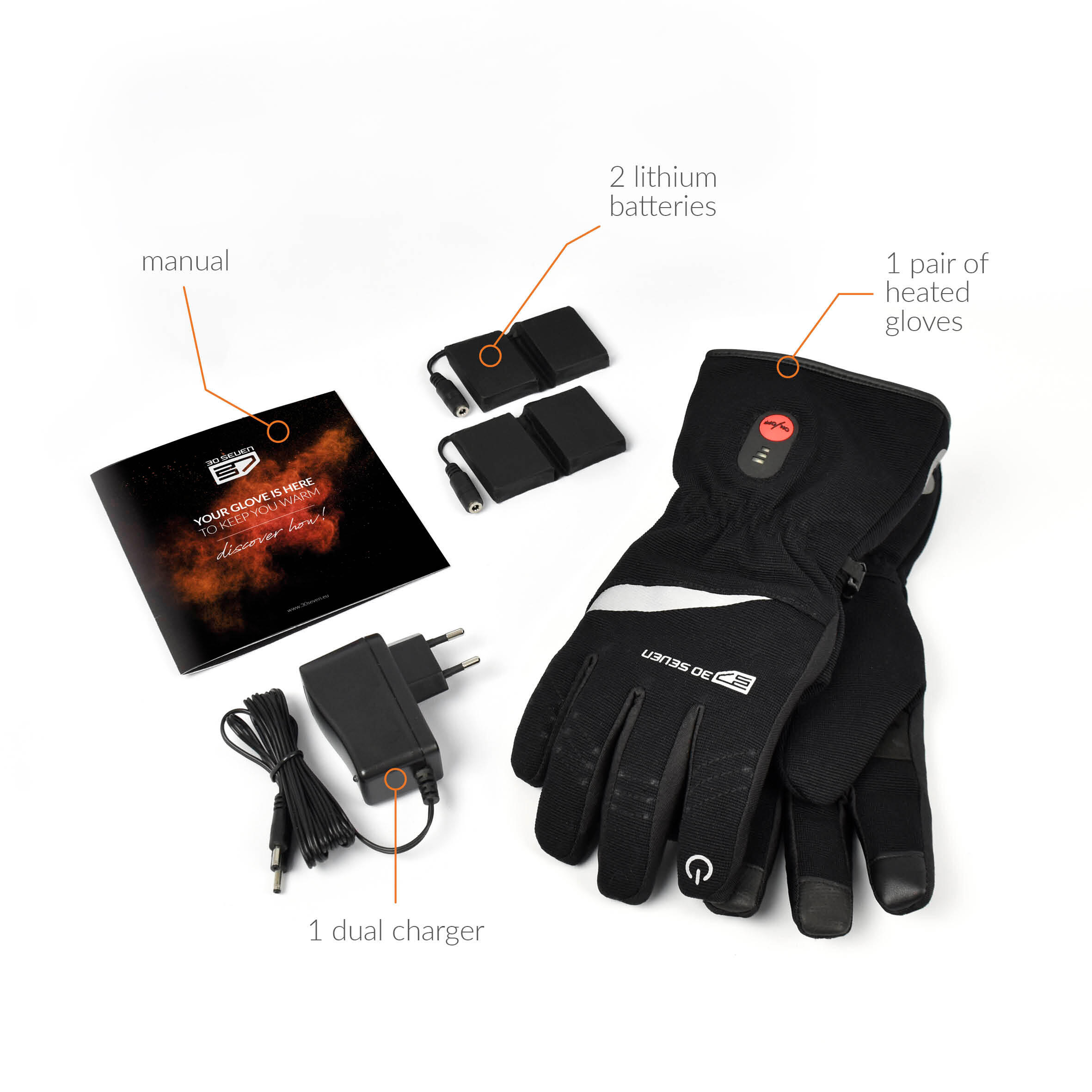Gants Chauffants Unisexes Thinsulate Comfort - Gants légers - Noir 4/5