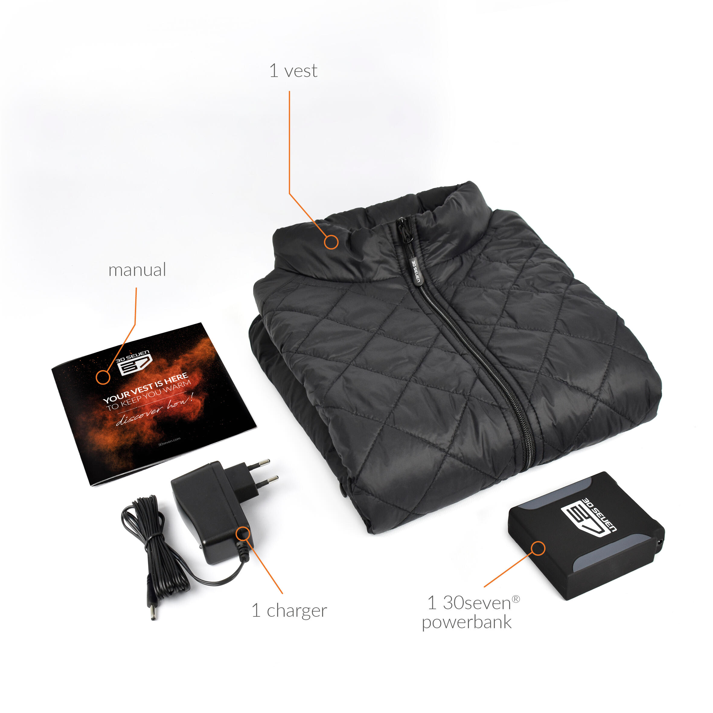 Verwarmde mouwloze damesvest met Powerbank - Slim Fit 4/5