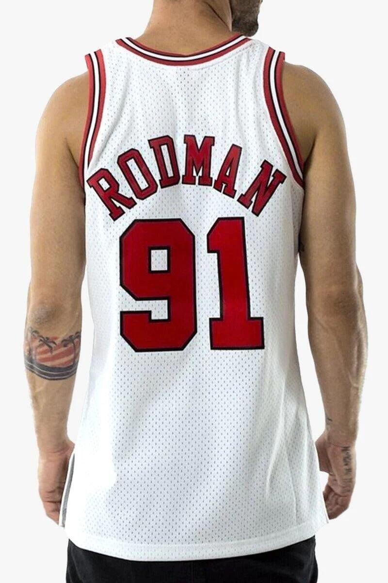Chicago Bulls NBA Swingman Jersey Bulls Dennis Rodman maillot de basket-ball 3/5