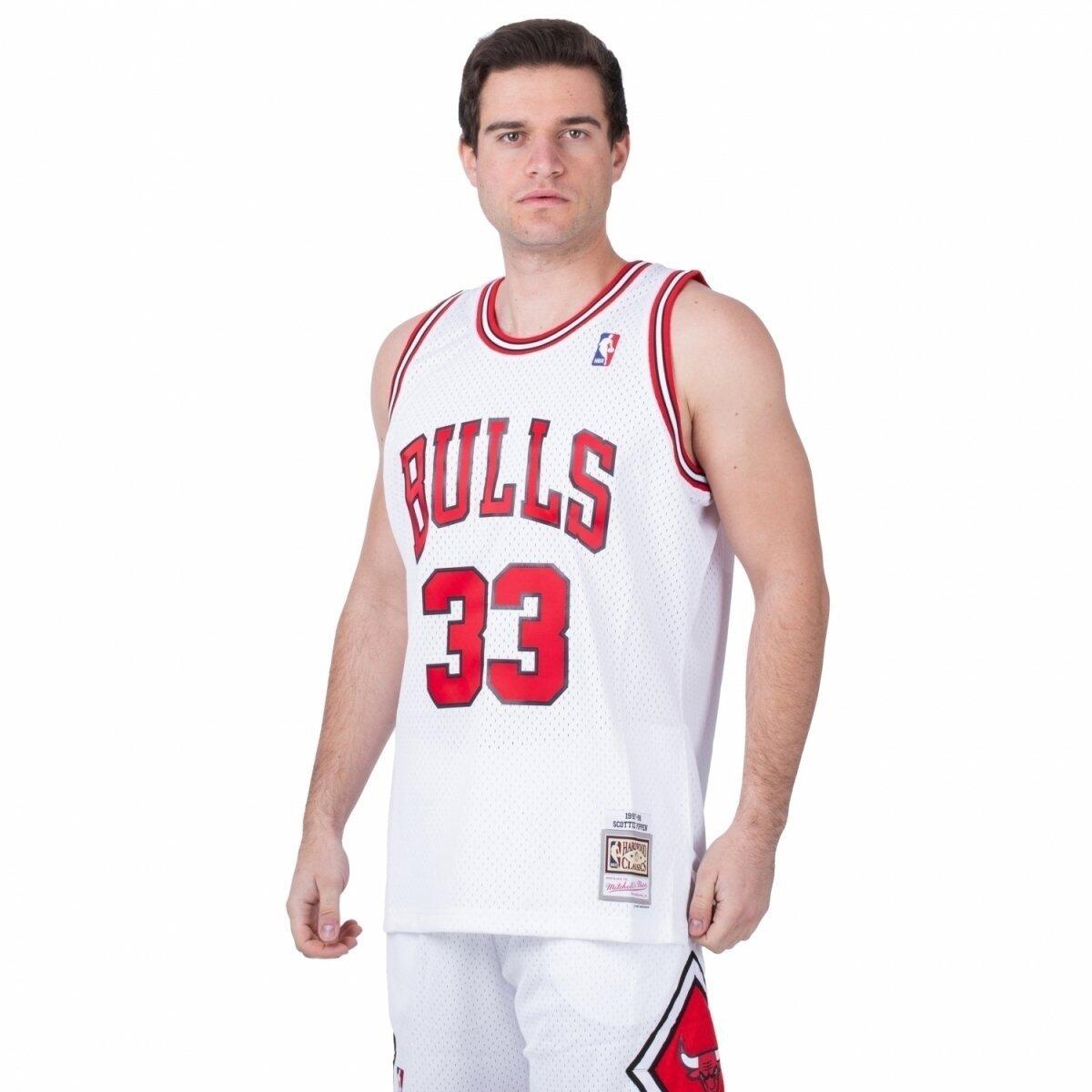 Maillot NBA Scottie Pippen Chicago Bulls 1997-98 Mitchell & ness Hardwood Classi 2/5