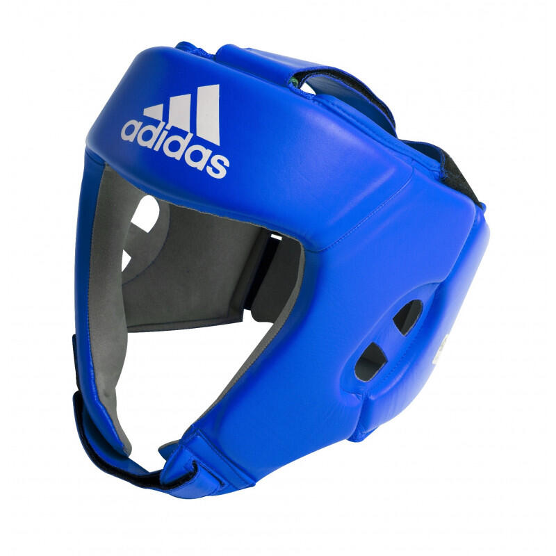Adidas - Casque De Boxe Iba En Cuir - Casque De Boxe - Bleu - 40 M - Decathlon