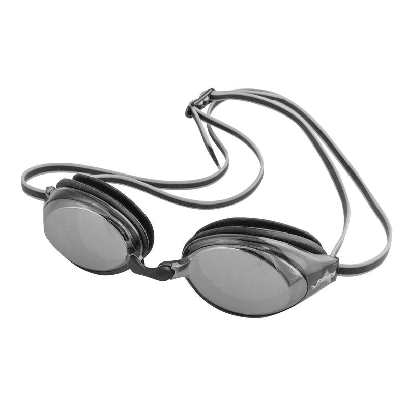 Ochelari inot pentru copii (8-12 ani) Ripple Goggles - gri oglinda negru