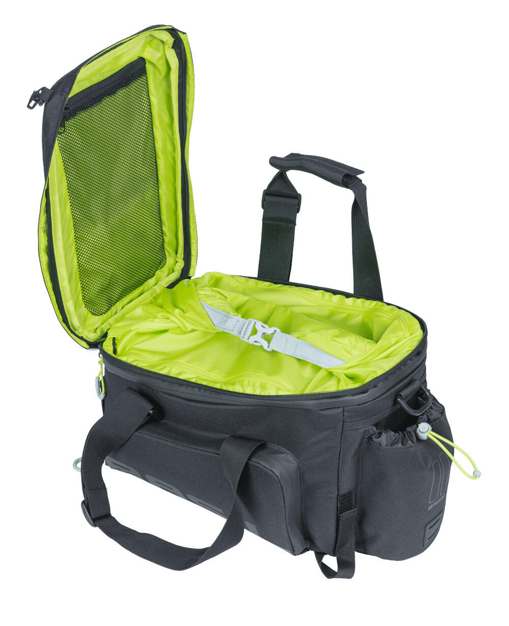 Basil Gepäckträgertasche Miles XL Pro schwarz lime, 31x23x20cm, 9-36ltr 4/7