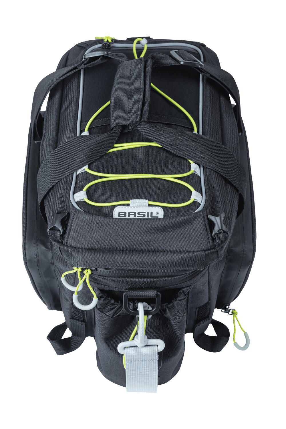 Basil Gepäckträgertasche Miles XL Pro schwarz lime, 31x23x20cm, 9-36ltr 3/7