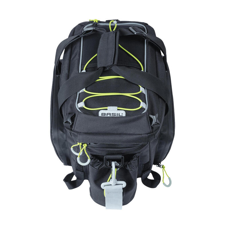 BASIL Bagagedraagtas Miles XL Pro, zwart lime