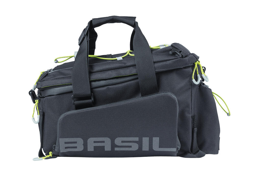 Basil Gepäckträgertasche Miles XL Pro schwarz lime, 31x23x20cm, 9-36ltr 2/7