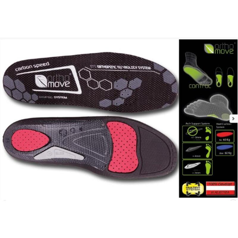 Carbon Speed Silver Adult Insoles - Black
