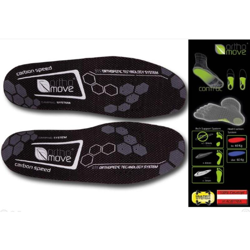 Carbon Speed Silver Adult Insoles - Black