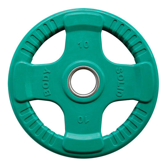Body-solid - Disques Oly En Caoutchouc Orck10 Pour Fitness Et Musculation - Poids De Musculation - Vert - 10 Kg - Decathlon