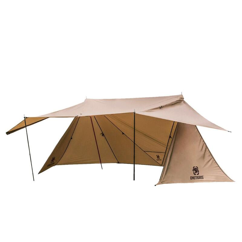 ROC SHIELD Bushcrafting Tent (2-4person) - BROWN