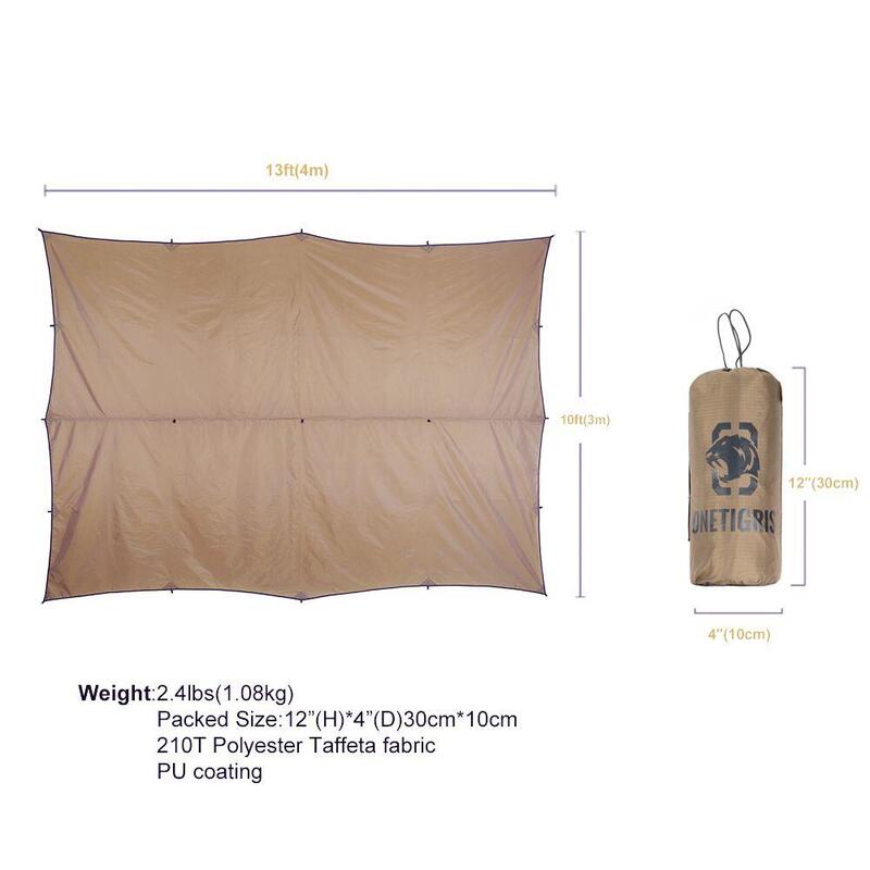 BULWARK Rain Fly Camping Tarp / BROWN