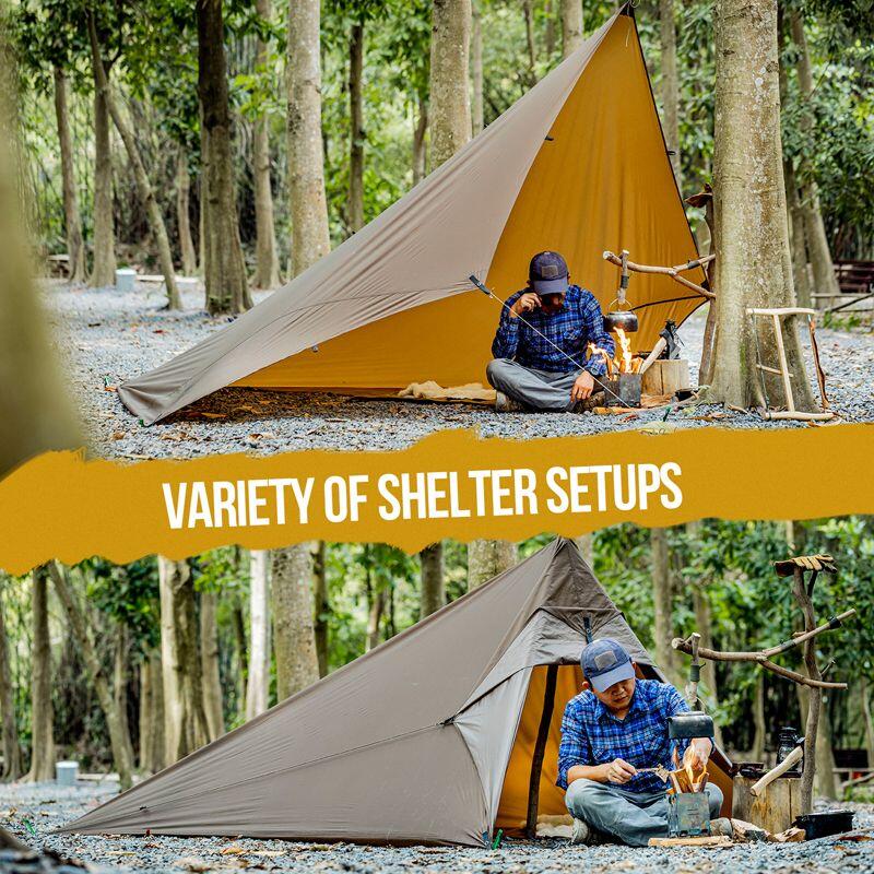 PAVILION Rain Fly Camping Tarp BROWN