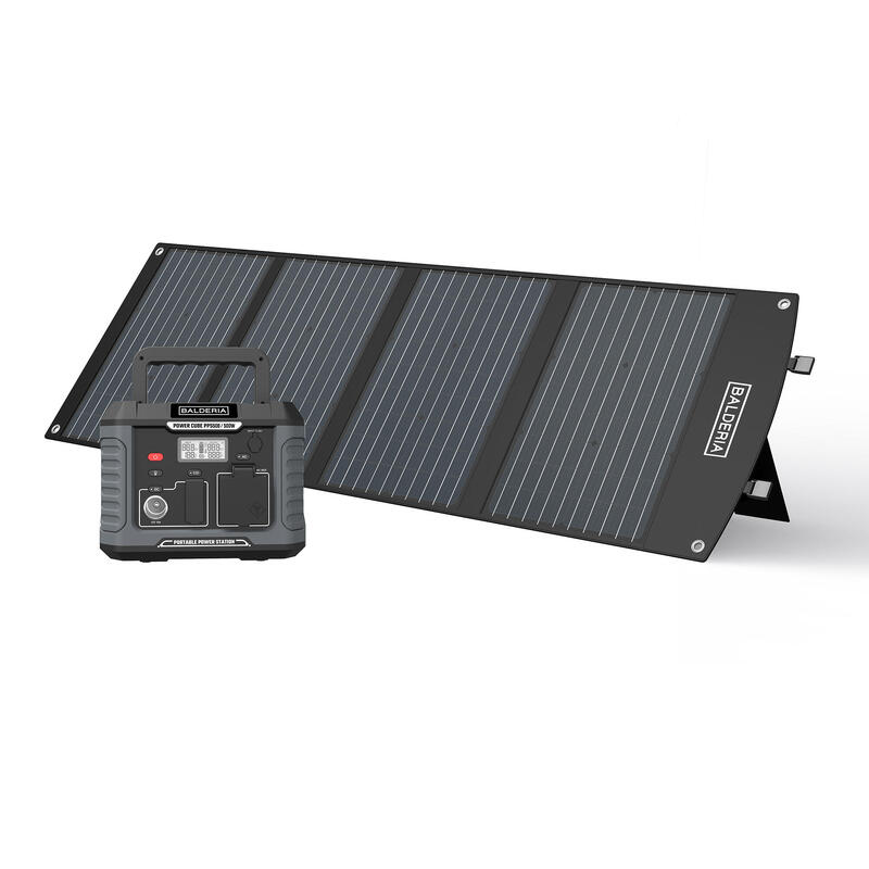 Balderia Stromgenerator »Power-Set«, Powerstation 500W + Solarmodul 120W