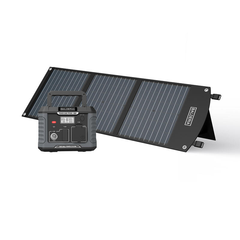 Balderia Stromgenerator »Power-Set«, Powerstation 500W + Solarmodul 60W