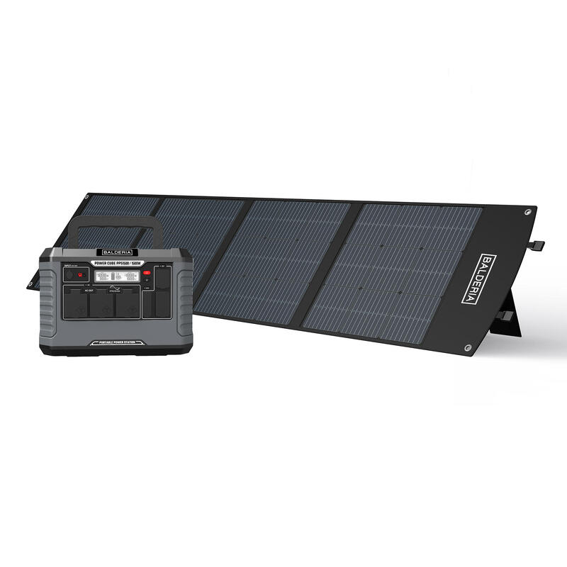 Balderia Stromgenerator »Power-Set«, Powerstation 1500W + Solarmodul 200W