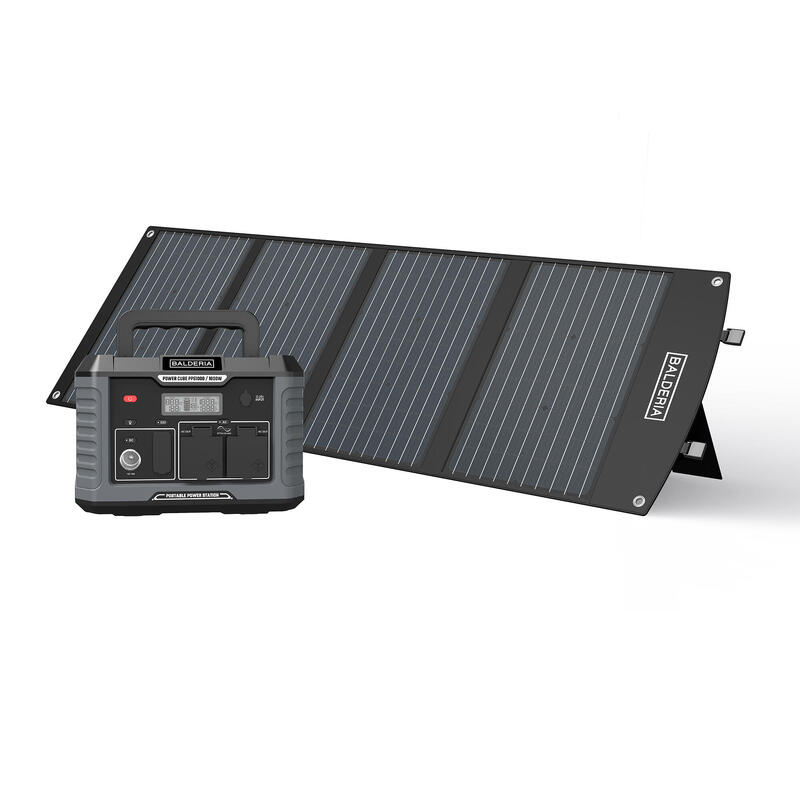 Balderia Stromgenerator »Power-Set«, Powerstation 1000W + Solarmodul 120W