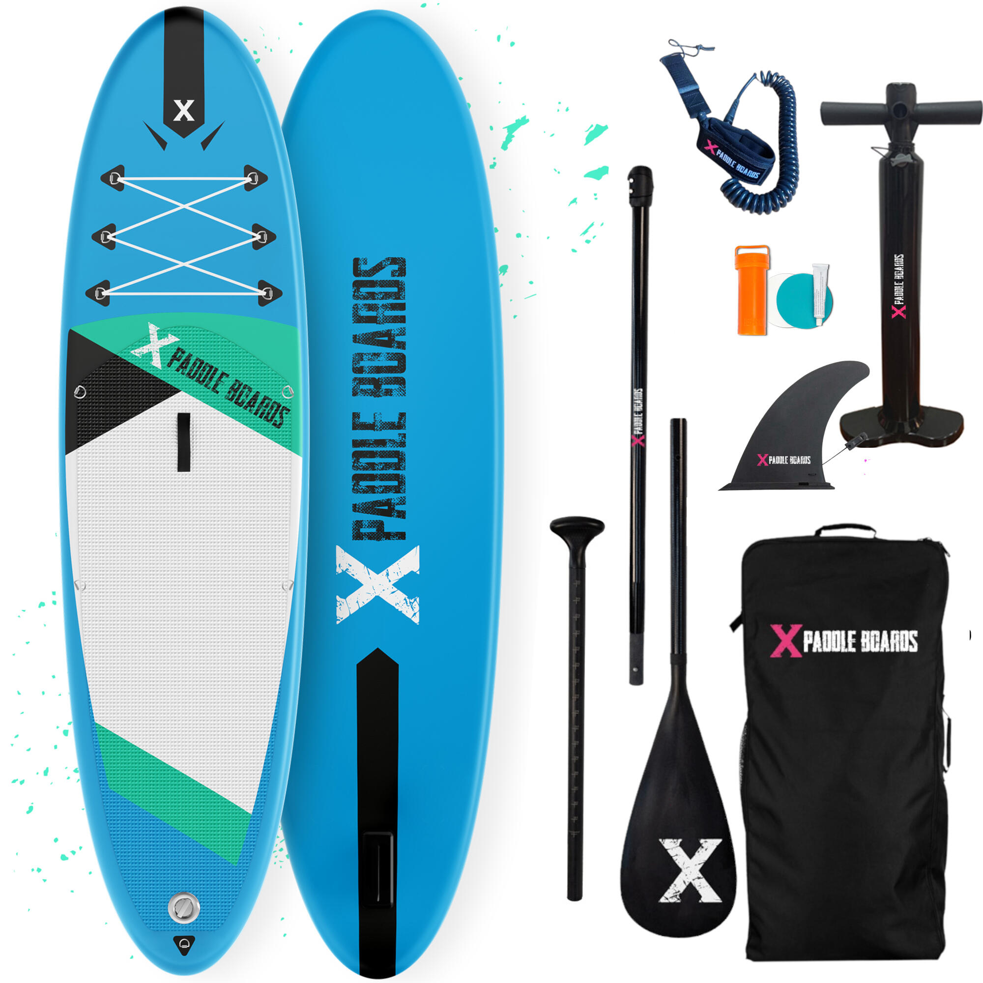 X PADDLE BOARDS Tabla de Paddle surf hinchable convertible kayak X1 Full Pack 305 x 82 x 15cm